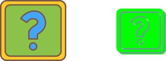 Unique Question Mark Icon Design vector