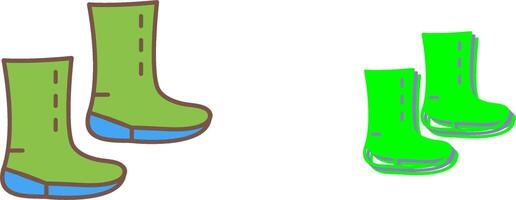 Unique Boots Icon Design vector