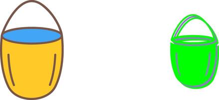 Unique Water Bucket Icon Design vector