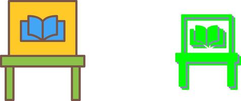 Ancient Book Exhibit Icon Design vector