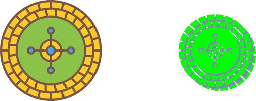 Roulette Icon Design vector