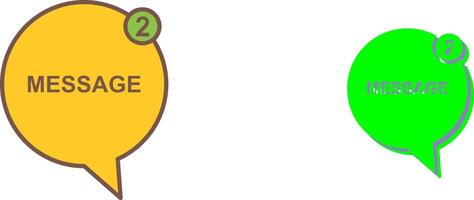Message Bubbles Icon Design vector