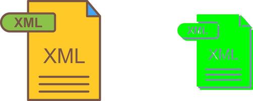 XML Icon Design vector