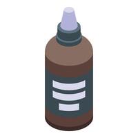 Isometric eye dropper bottle illustration vector