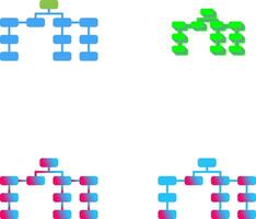 Unique Seo Structure Icon Design vector