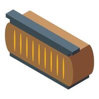 Isometric illustration of a harmonica vector