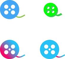 Reel Icon Design vector