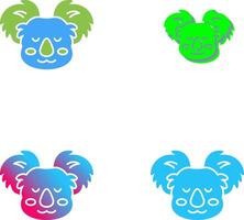 diseño de icono de koala vector