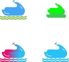 Jet Ski Icon Design vector