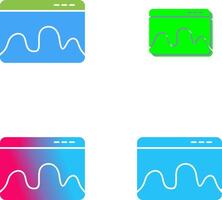 Webpage Statistics Icon Design vector