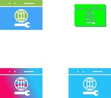 Unique Web Support Icon Design vector