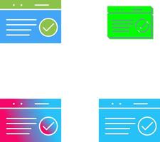 Unique QC Passed Icon Design vector