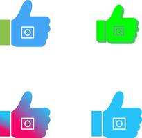 Unique Like Marketing Icon Design vector