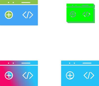 Unique Clean Code Icon Design vector