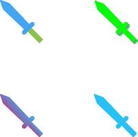 Unique Sword Icon Design vector