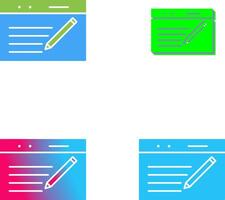Unique Blogging Service Icon Design vector