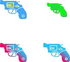 Unique Revolver Icon Design vector