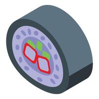 Isometric sushi roll illustration vector