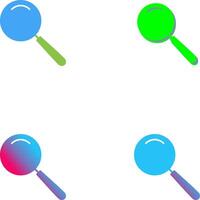 Unique Magnifier Icon Design vector