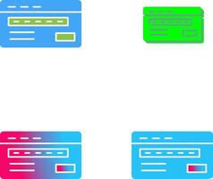 Credit Card Icon Design vector