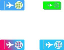 Plane Tickets Icon Design vector