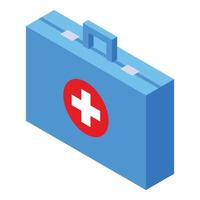 Isometric first aid kit illustration vector