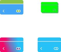 Unique Credit Card Icon Design vector