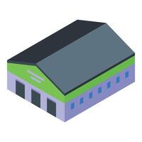 Isometric warehouse building illustration vector