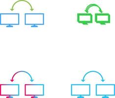 Unique Connected Systems Icon Design vector