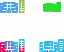Unique Shopping Mall Icon Design vector