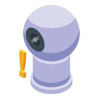 Isometric security camera illustration vector