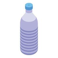 Isometric plastic water bottle illustration vector