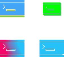 Unique Console Icon Design vector
