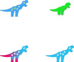 Dinosaur Icon Design vector