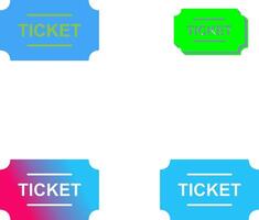 Tickets Icon Design vector