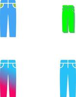 Men's Pants Icon Design vector