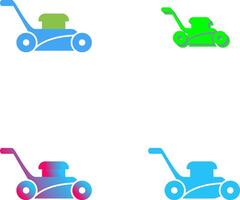 Lawn Mower Icon Design vector