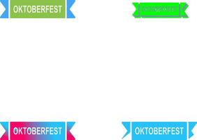 Oktoberfest bandera icono diseño vector