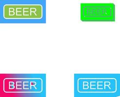 Beer Sign Icon Design vector