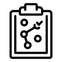 Personal growth strategy icon outline . Life balance guidance vector