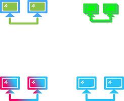 Connected Systems Icon Design vector