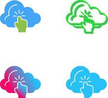 Cloud Computing Icon Design vector