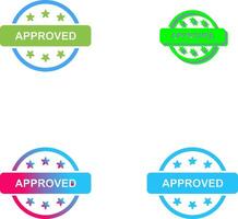 Approved Icon Design vector