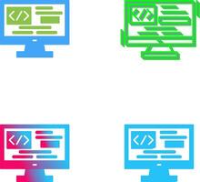 Coding Icon Design vector