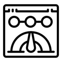 Black and white outline of a campfire icon, perfect for design and web use vector