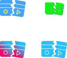 Broken Icon Design vector