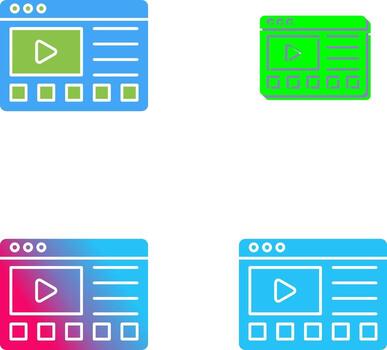 en línea tutoriales icono diseño vector