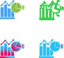 Bar Chart Icon Design vector