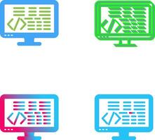 Coding Icon Design vector