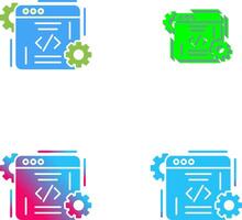 Coding Icon Design vector